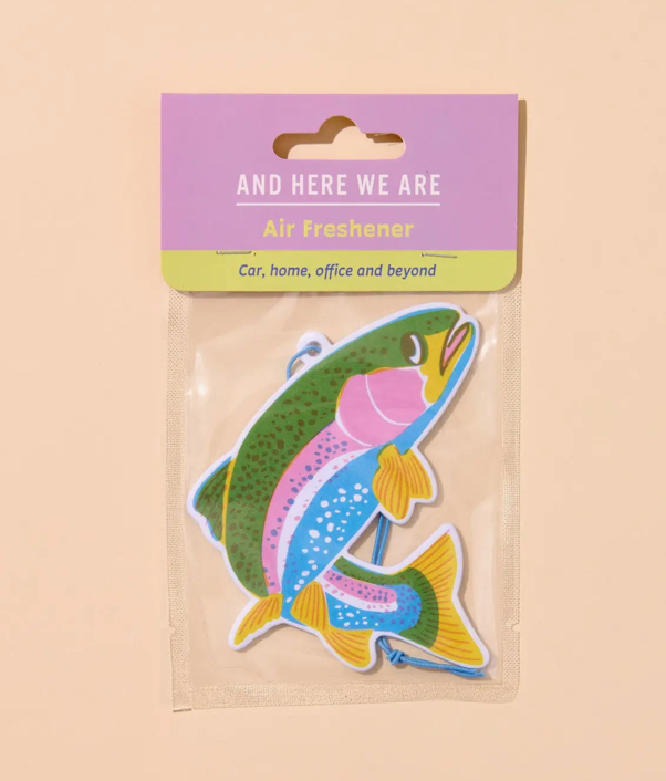 Trout Air Freshener - Watermelon Scent - Fisherman, Fishing, River, Fish, Spring, Summer, Stocking Stuffer