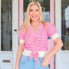 Parker Pink Striped Top