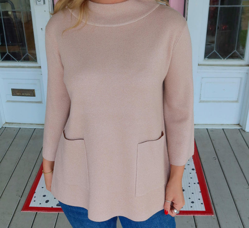 The Chelsey Rose Gold Sweater