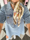 Bohemian Paisley Border Scarf