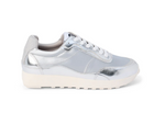 Silver Metro Low-Top Trainer Tennis Shoes