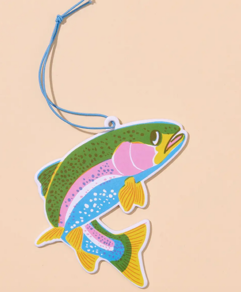 Trout Air Freshener - Watermelon Scent - Fisherman, Fishing, River, Fish, Spring, Summer, Stocking Stuffer