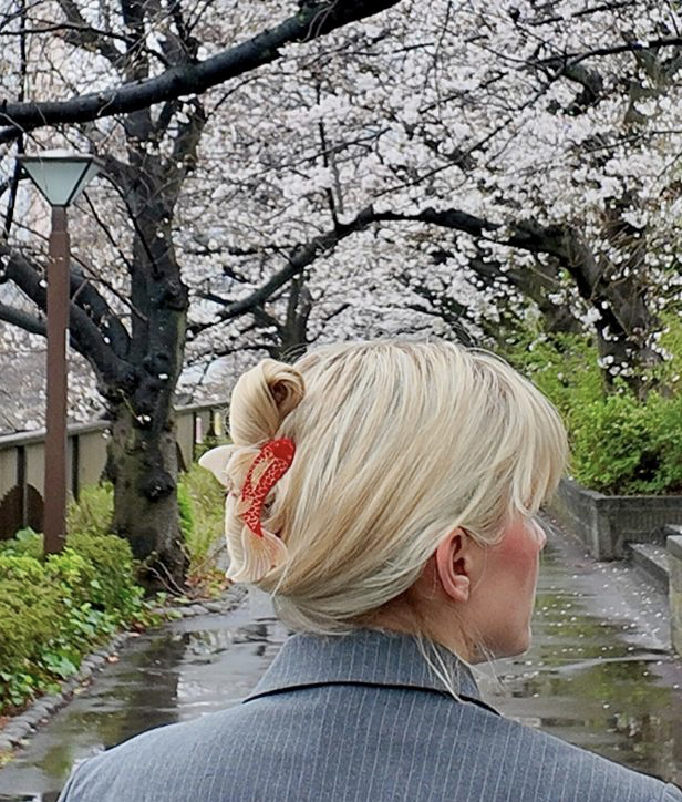Hand-Painted Koi Fish Claw Hair Clip | Eco-Friendly