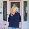 Nichole Navy Top