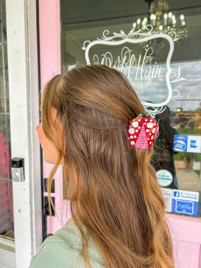 Ladybug Hair Claw Clip