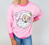 Jolly Pink Santa Sweatshirt