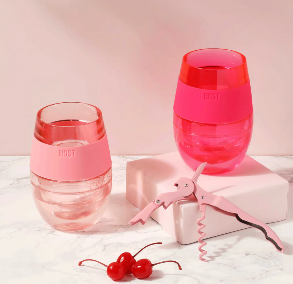 HOST Cooling Cup Wine FREEZE™ in Translucent Magenta