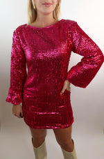 The Sharpay Magenta Sequin Dress. FINAL SALE.