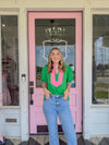 Sasha Green/Pink Top