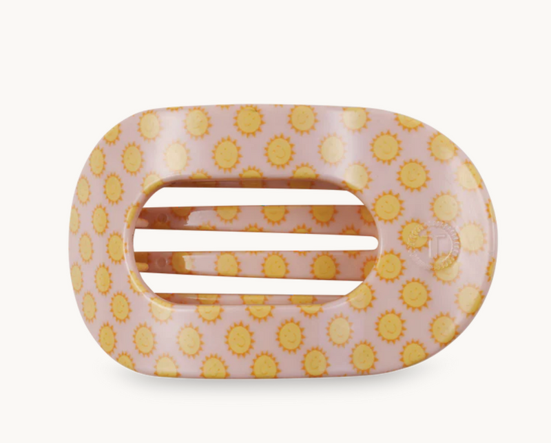 Sunny Days Ahead Medium Flat Round Hair Clip