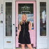 Classy Kathy Black Zipper Dress