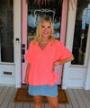 The Jackie Top, Neon Pink.