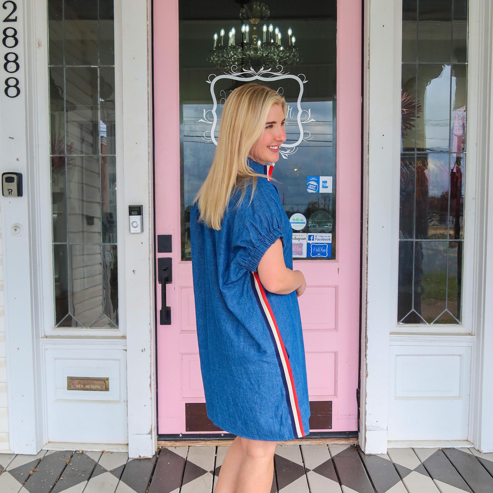 dani denim dress Dani Denim Dress