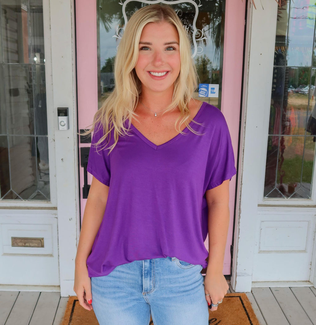 The Piper Top, Purple.