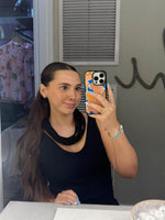 The Black Original Slub 8-Strand Necklace
