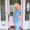 The Desiree Light Denim Top