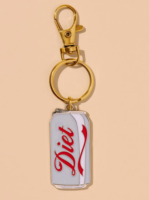 Diet Soda Enamel Keychain & Bag Charm