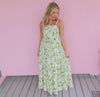 Karlie Palm Leaf Ibiza Tier Maxi Dress