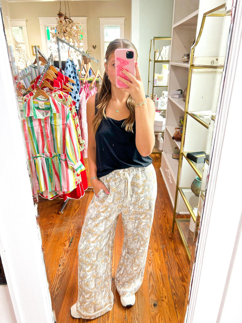 White Camo Lounge Pants