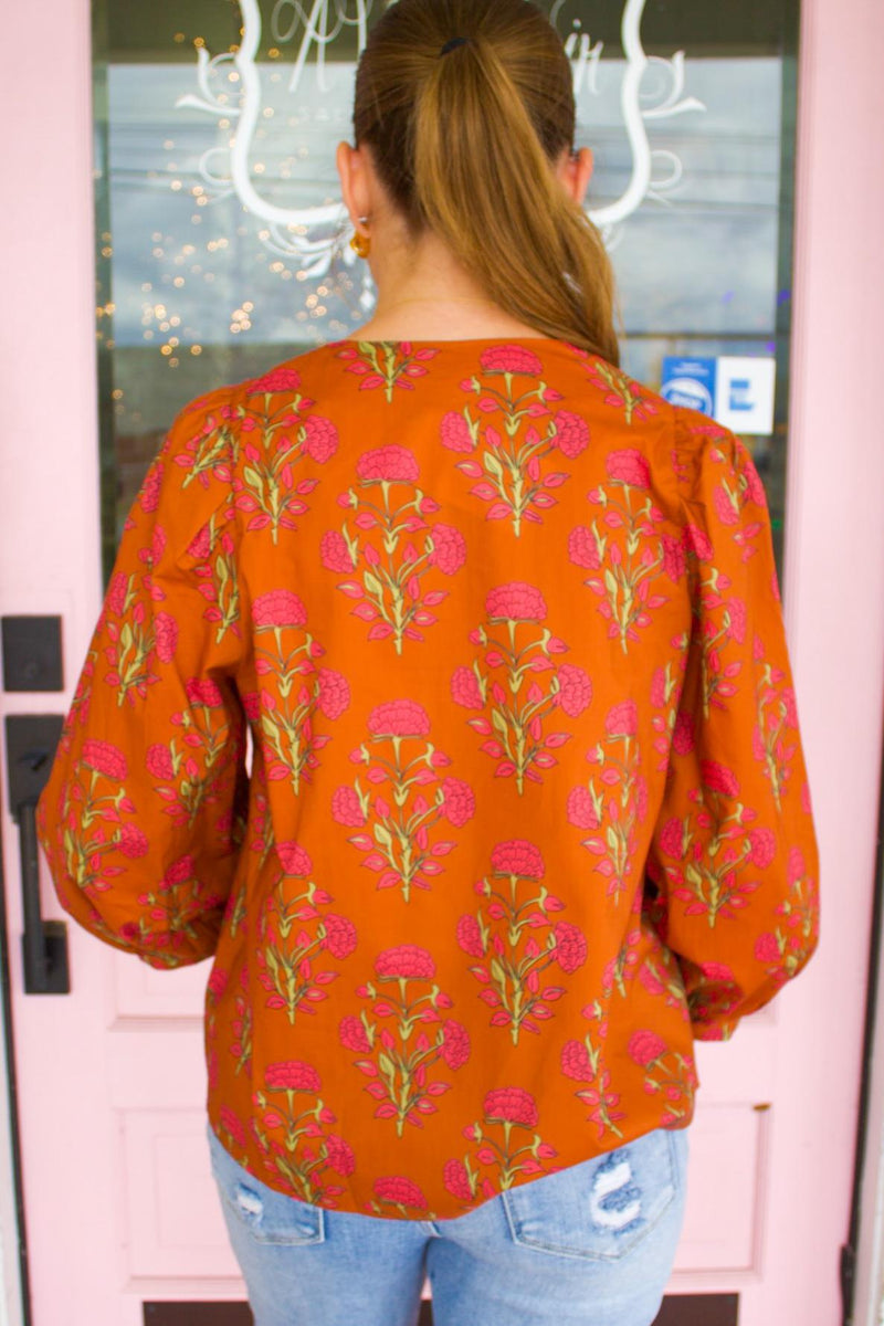 The Emma Brown Floral Top