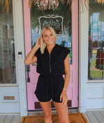 The Haley Romper, Black.