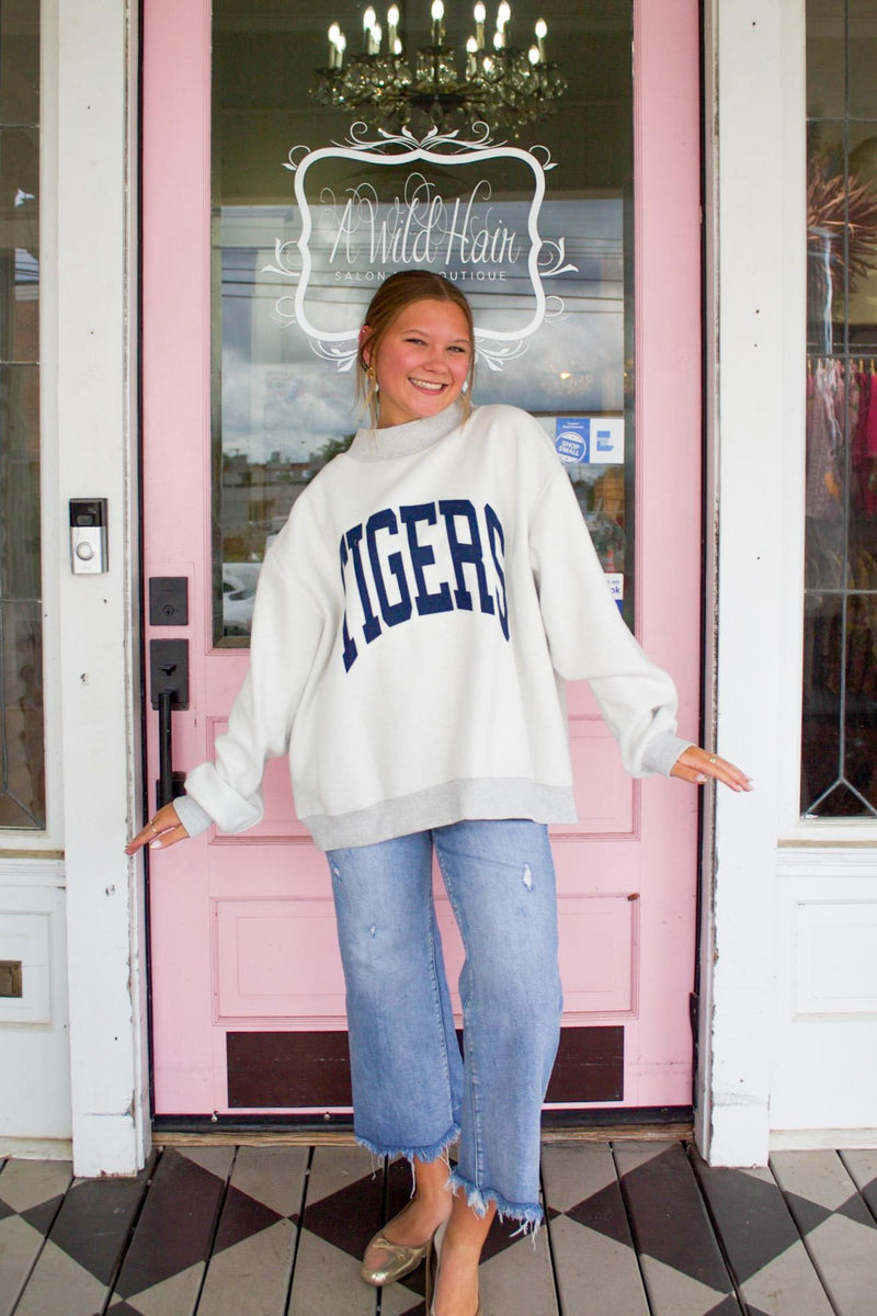 Auburn/ WDE Reversible Mock Neck Sweatshirt