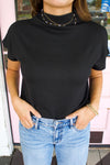 The Charlotte Top, Black.