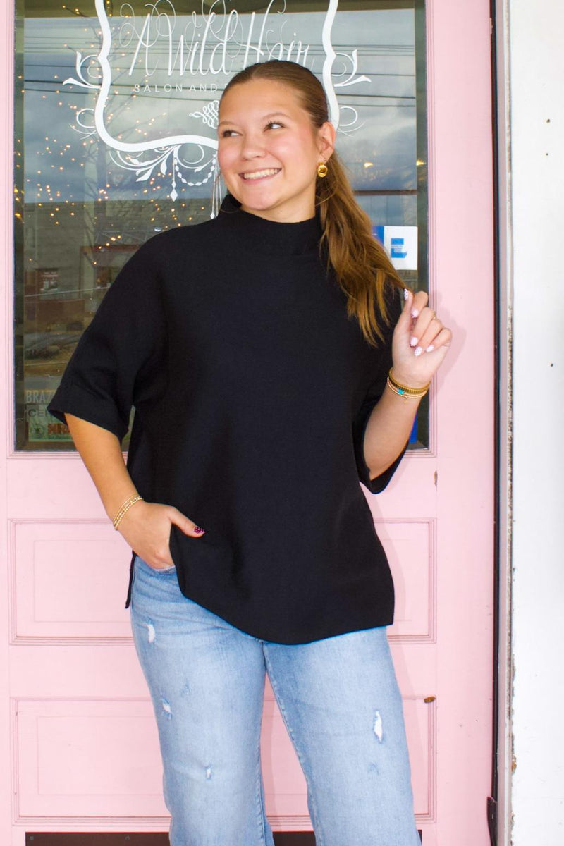 Betsey Black Sweater Top