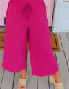 Margie Magenta Cropped Pants