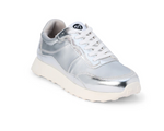 Silver Metro Low-Top Trainer Tennis Shoes