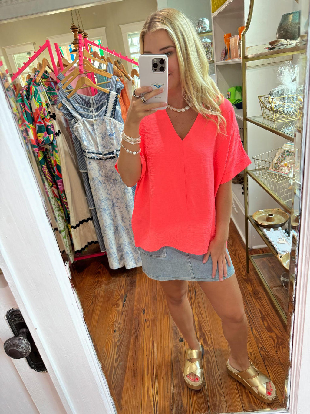 The Jackie Top, Neon Pink.