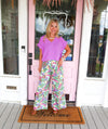 Karlie Palm Pants W Pockets! FINAL SALE.