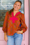 The Emma Brown Floral Top