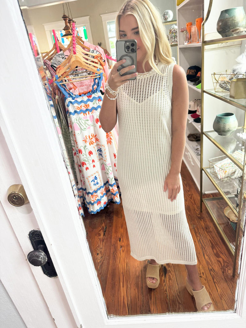 The Ashley Cream Knit Dress. FINAL SALE.