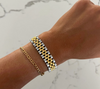 Thick Two Toned Bracelet by CSP. LIFETIME WARRANTY + WATER RESISTANT