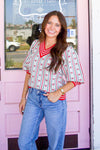 Darling Red Bow Top