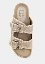 Laura Gold Woven Sandal. FINAL SALE.