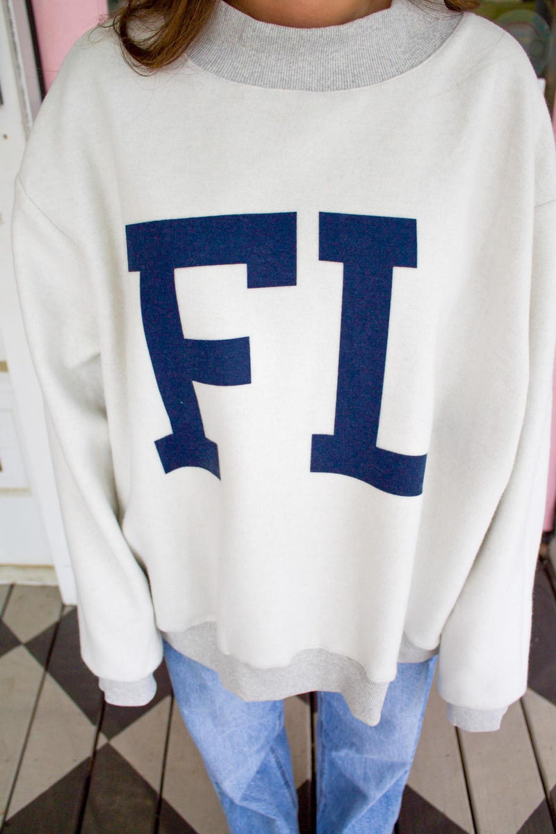 Florida Reversible Mock Neck Sweatshirt