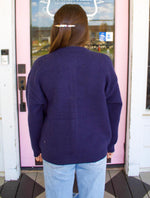 Dog Lover Cardigan, Navy