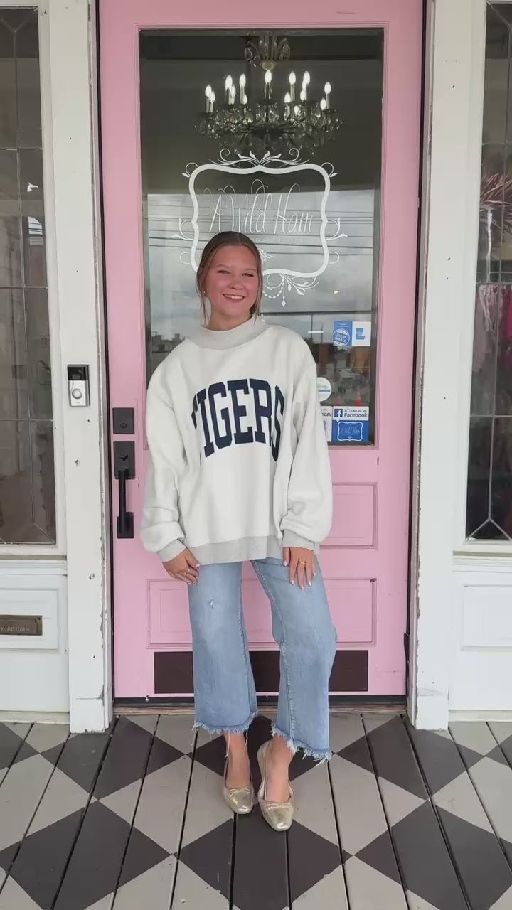 Auburn/ WDE Reversible Mock Neck Sweatshirt