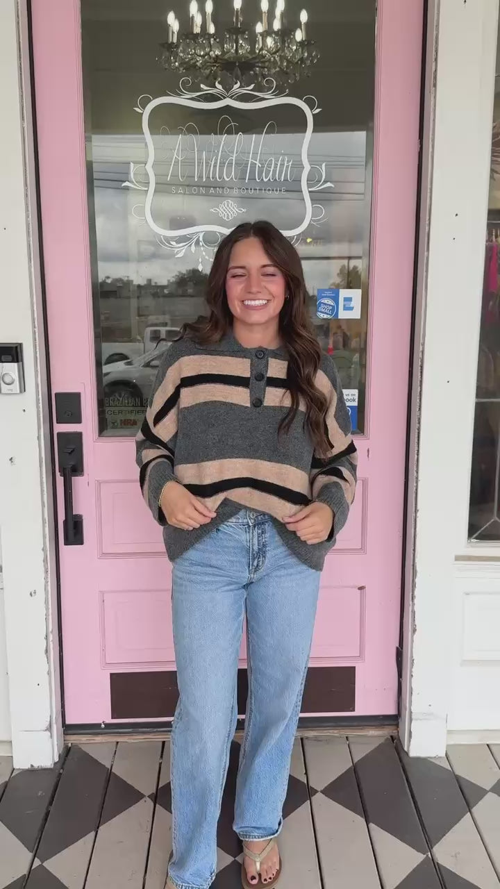 The Britt Rugby Striped Sweater