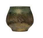 Stoneware Planter with Iridescent Glaze