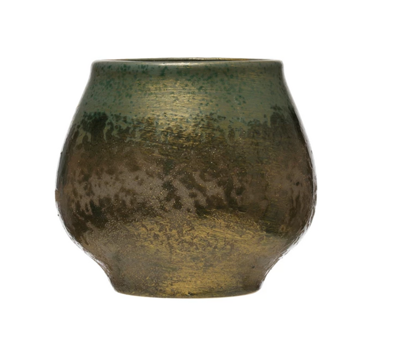 iridescent planter pot Stoneware Planter with Iridescent Glaze – A Wild Hair Boutique