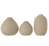 Textured Stoneware Vases.