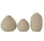 Textured Stoneware Vases.