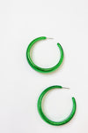 50mm Coated Color Hoops, GREEN.