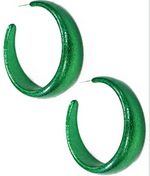 50mm Coated Color Hoops, GREEN.