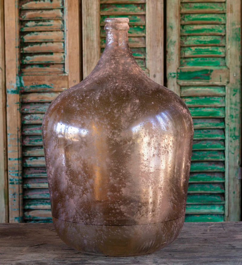 Decorative Burnished Bourbon Bottle Large